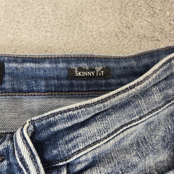 Judy Blue Skinny Fit Button Fly Distressed Raw Hem Denim  Jeans Womens Size 9/29 - Picture 7 of 16